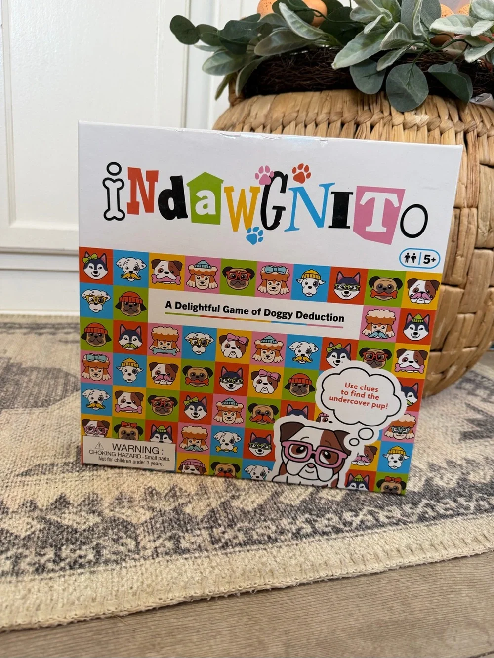 New Indawgnito Dog Deduction Guessing Board Game Family Mystery Game Ages 5+